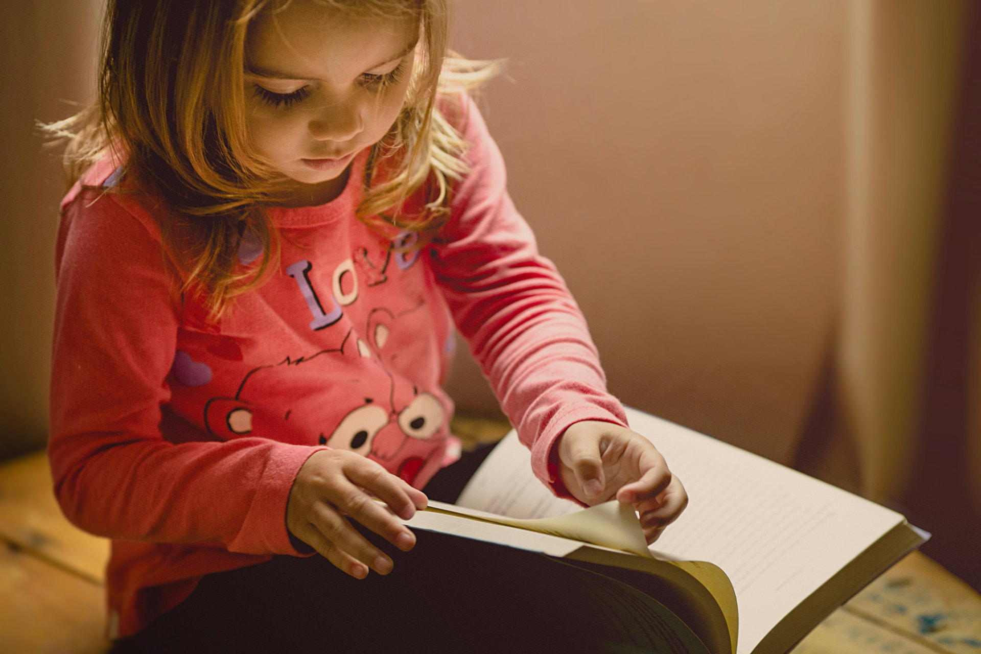 Child reading Brain Building Exercises for Little Ones